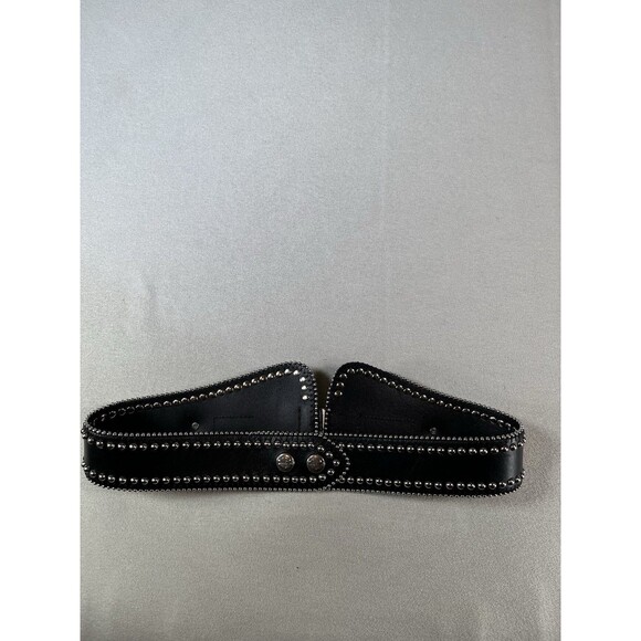 Harley Davidson Western Belt Black Leather Silver Conchos Studded Cowgirl Rodeo main image 6